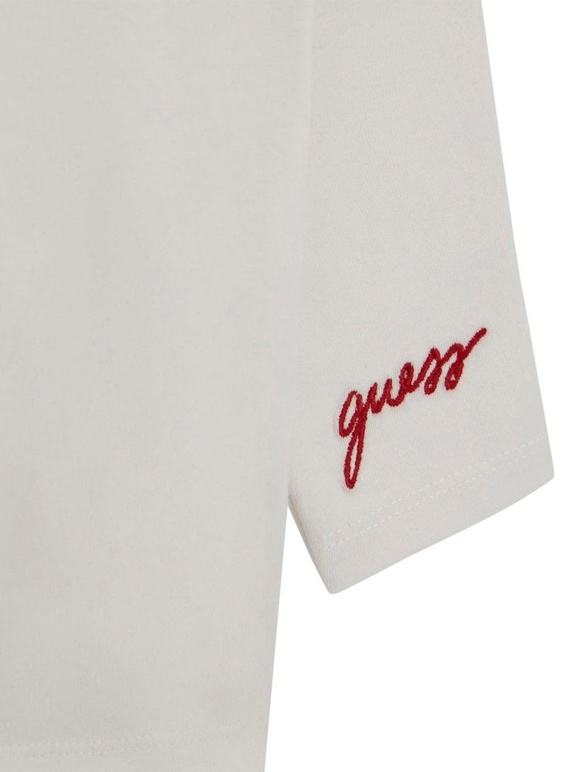 GUESS Kids Set Long Sleeve  T-Shirt+Salopette - Image 4