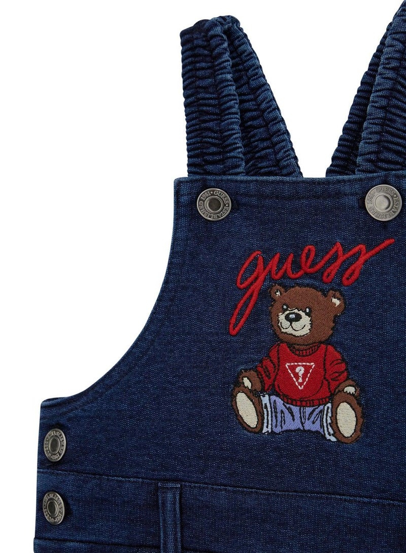 GUESS Kids Set Long Sleeve  T-Shirt+Salopette - Image 5