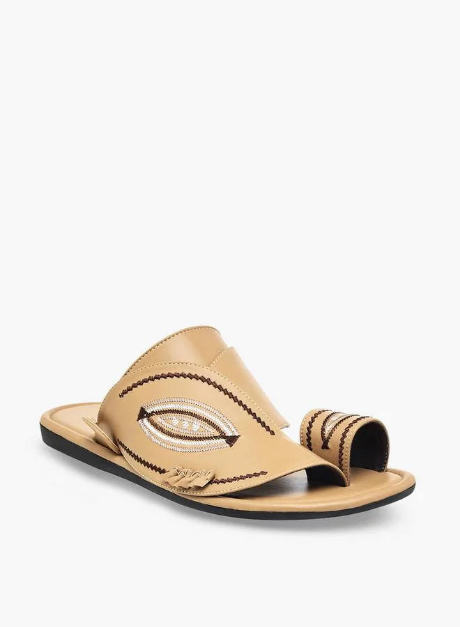 Al Waha Men Embroidered Arabic Sandals