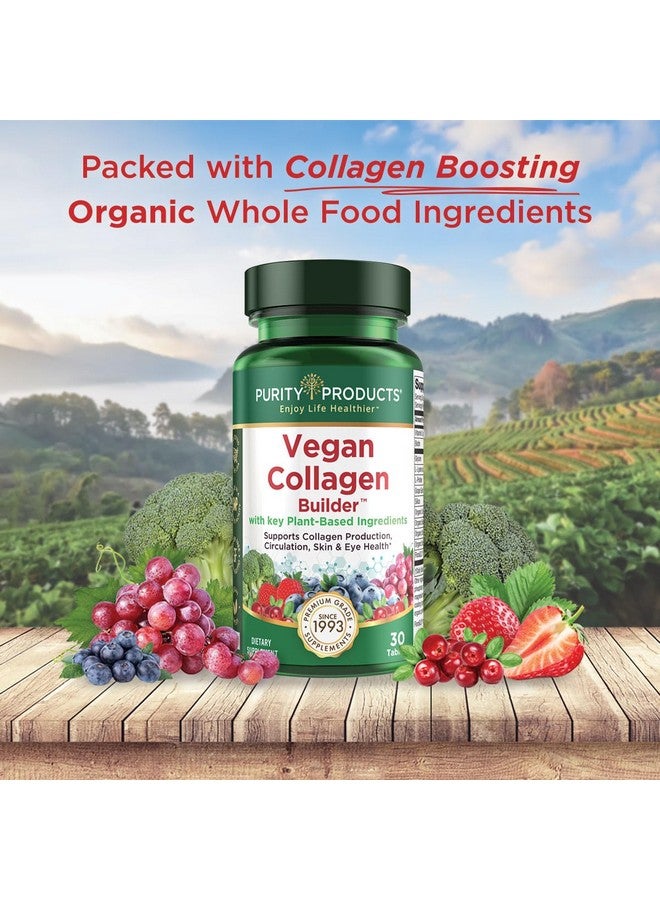 Purity Products Vegan Collagen Builder - Organic Whole Foods Fruits + Veg, Silica, Lutein, Vitamin C, Biotin, Grape Seed - Amino Acids Glycine, Lysine + Proline Collagen Boosters - Once A Day - 30 Tablets - Image 5