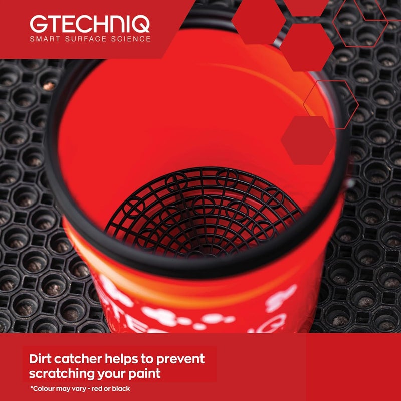 Gtechniq 20L Car Wash Bucket with Lid and Dirt Trap - Image 3
