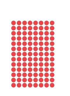 AVERY Avery 32-301 Self Adhesive Dots/Circle Labels - Red (Diameter 8 mm, 70 per Sheet, 560 Total)  - Image 2