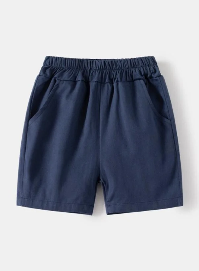 YUNIQEE Grey Polo Collar Short Sleeve Applique Tshirt & Shorts