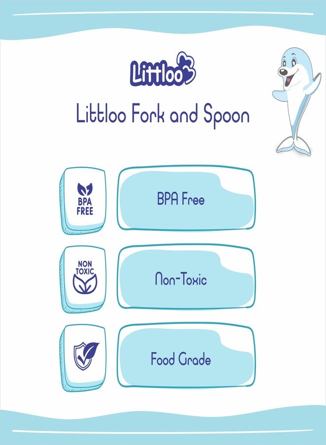 LITTLOO Baby Fork and Spoon Set | Specially Designed for Tiny Hands - Image 4