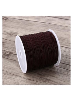 Generic 100M x 0.8mm Nylon Chinese Knot Cord Rattail Macrame Shamballa Thread String (Brown)  - Image 3