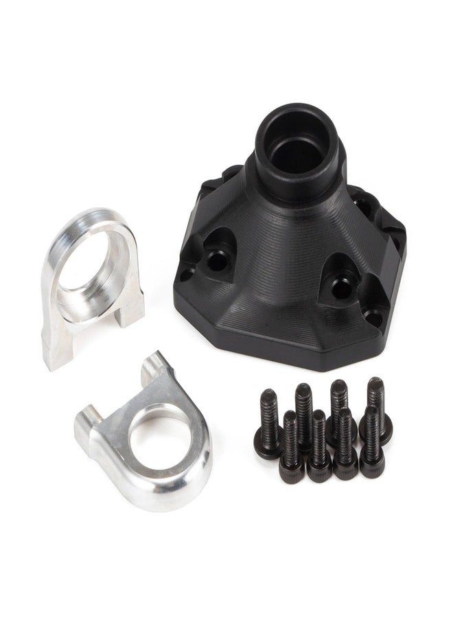 ZMHOBBY Aluminum Front Rear Diff Cover Bearing Retainers Third Member Set for Vanquish F10 Portal/Straight Axle H10 Optic Upgrade (Rear Diff Cover BK) - Image 1