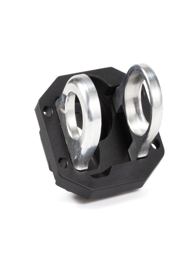 ZMHOBBY Aluminum Front Rear Diff Cover Bearing Retainers Third Member Set for Vanquish F10 Portal/Straight Axle H10 Optic Upgrade (Rear Diff Cover BK) - Image 2