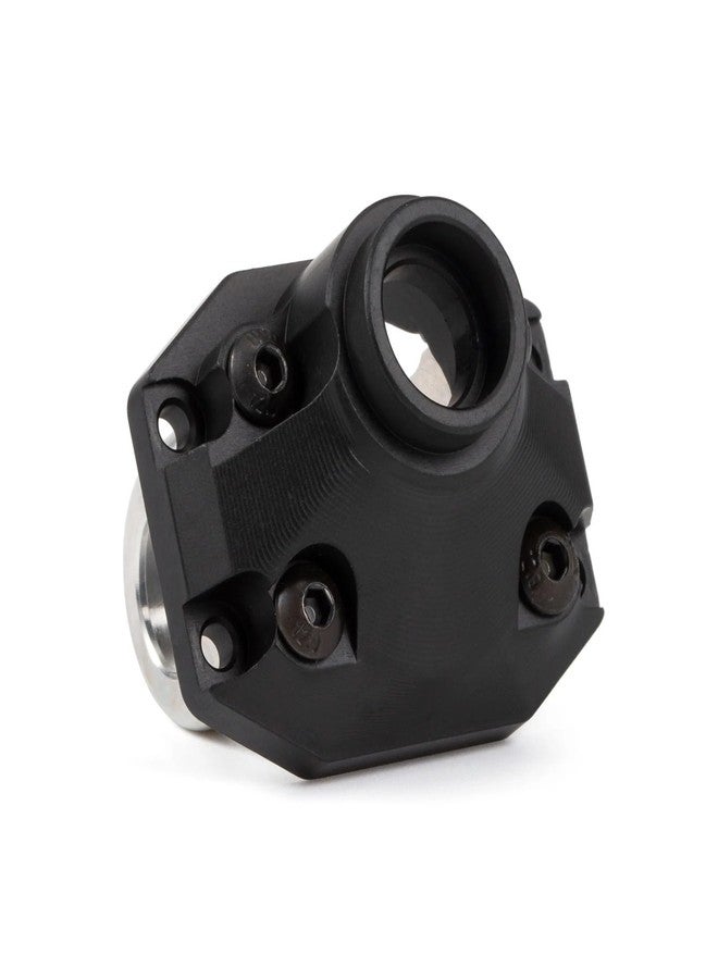 ZMHOBBY Aluminum Front Rear Diff Cover Bearing Retainers Third Member Set for Vanquish F10 Portal/Straight Axle H10 Optic Upgrade (Rear Diff Cover BK) - Image 3