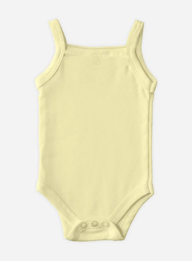 Babies Basic Pack of 3 - Solid Combed Cotton Sleeveless Bodysuit