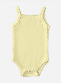 Babies Basic Pack of 3 - Solid Combed Cotton Sleeveless Bodysuit  - Image 5