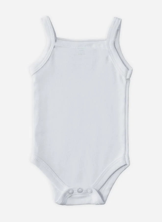 Babies Basic Pack of 3 - Solid Combed Cotton Sleeveless Bodysuit