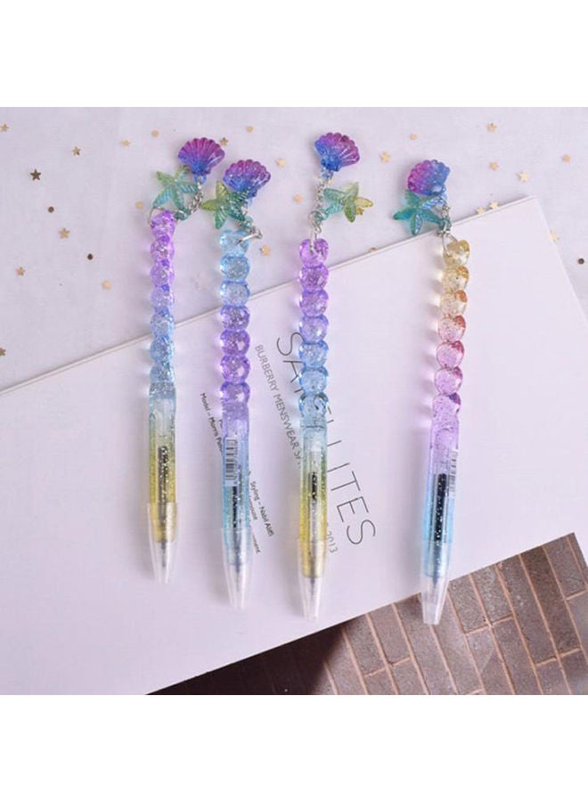 NIBEMINENT 3-Piece Twinkle Starry Star Shell Pendant Gel Pen Multicolour