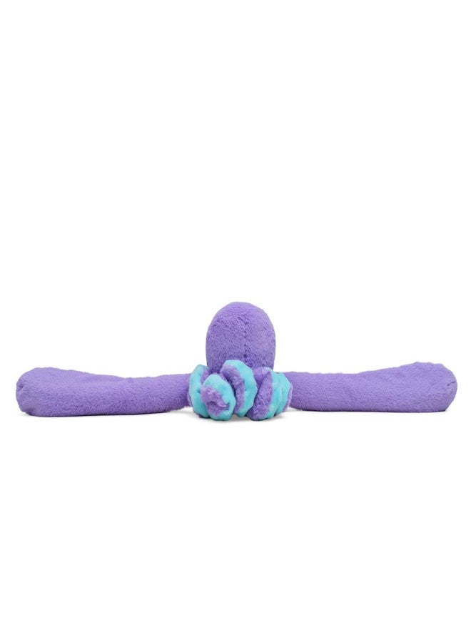 HUGIMALS Hugarounds Indigo the Octopus، 2.5 رطل، لفافة رقبة وكتفين مخملية ثقيلة قابلة للتسخين في الميكروويف | عناق مهدئ ومريح للعناية الذاتية والاسترخاء | بدون رائحة، مناسب للأطفال من عمر سنتين فما فوق - Image 4