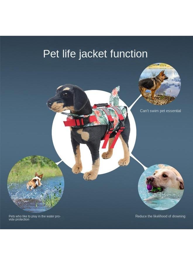 Bluejw - Special Pet Clothes Dog Life Jacket Mermaid Reflective Leisure Anti-drowning Dog Swimsuit Buoyancy Suit - Image 1