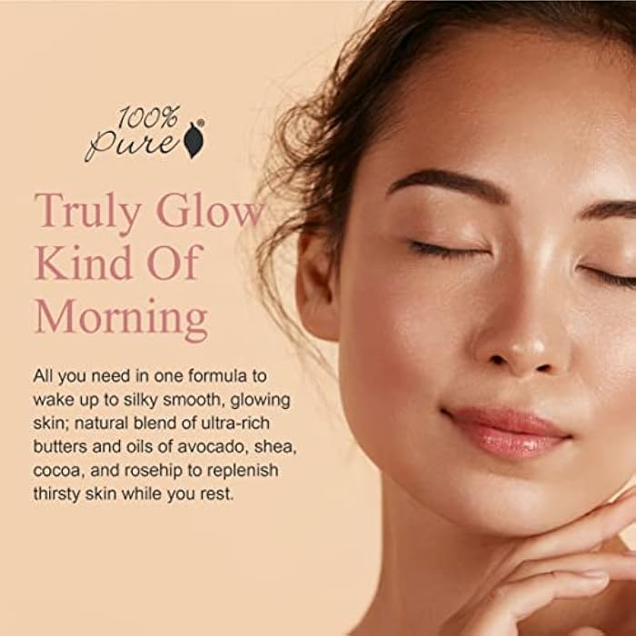 100 % Pure 100% PURE Multi-Vitamin + Antioxidants Ultra Riche PM Treatment Skin Renewing Night Cream Vitamin C & Retinol Facial Moisturizer, Powerful Anti-Aging Moisture Replenishment - 1.5 oz - Image 2