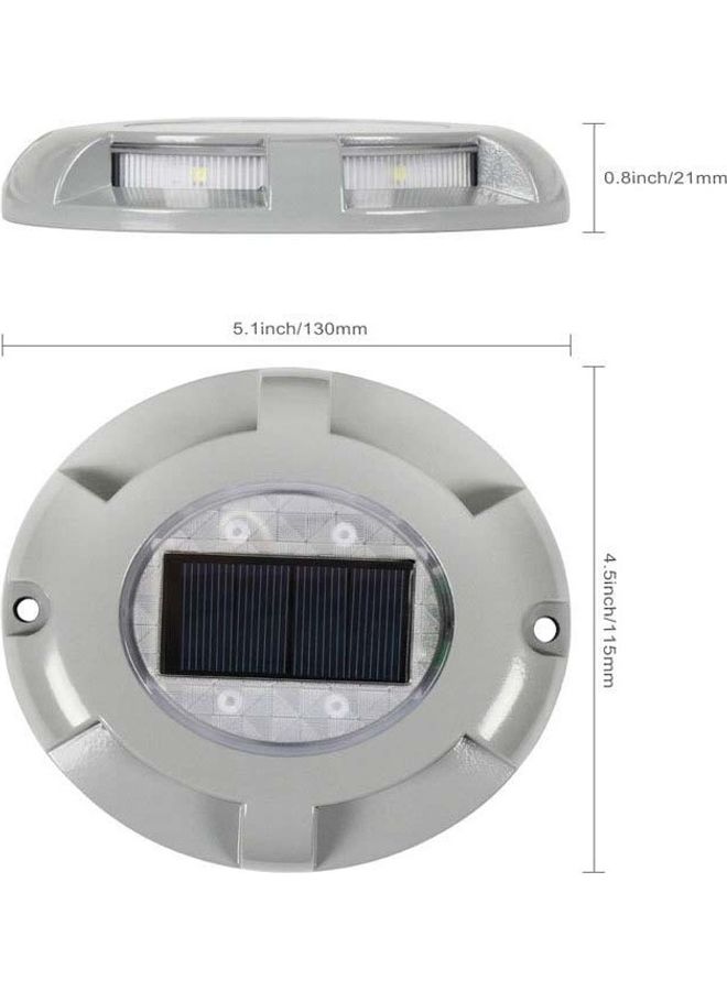 إسكدنيا مصباح LED أرضي مدمج يعمل بالطاقة الشمسية أسود 14x12x3Ø³Ù†ØªÙŠÙ…ØªØ± - Image 3
