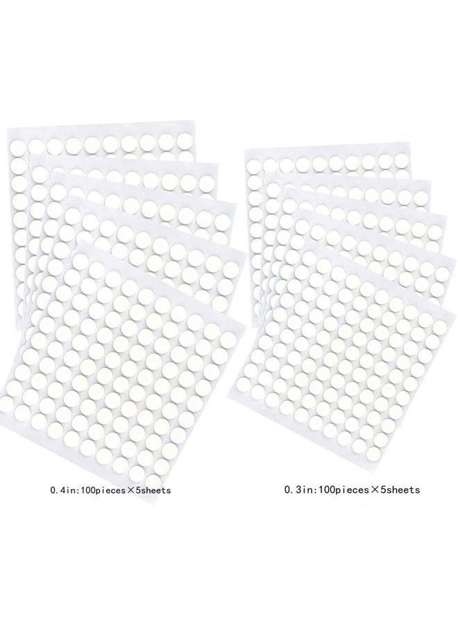 ACFELLE 10 Sheet Foam Round Dots Double-Sided Adhesive 3D Craft Foam Tape for DIY Handmade Crafts,Card Making Or Office Supplies,1000 Pieces,2 Sizes (0.3 inch & 0.4 inch) - Image 3