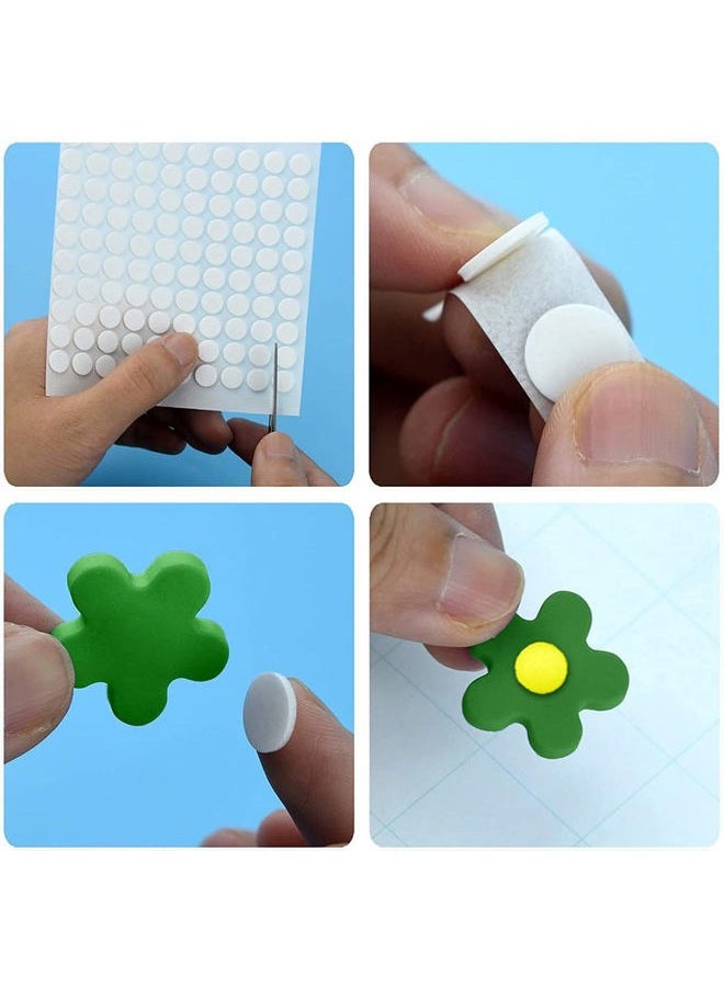 ACFELLE 10 Sheet Foam Round Dots Double-Sided Adhesive 3D Craft Foam Tape for DIY Handmade Crafts,Card Making Or Office Supplies,1000 Pieces,2 Sizes (0.3 inch & 0.4 inch) - Image 4