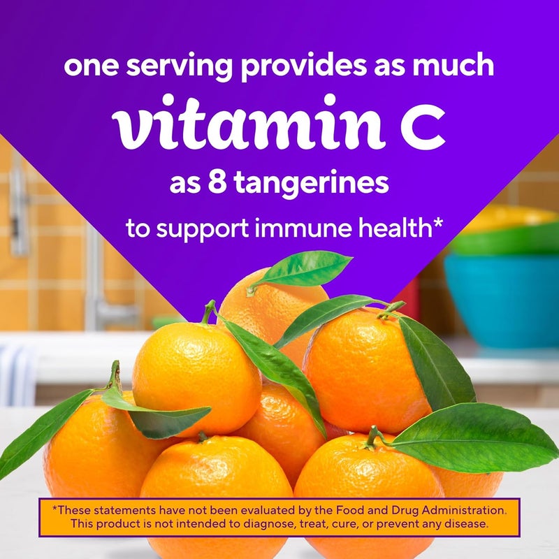VITAFUSION Sugar Free Power C Vitamin C Gummies Daily Adult Vitamins for Immune System Support 1 Orange Flavor 90 Count - Image 4