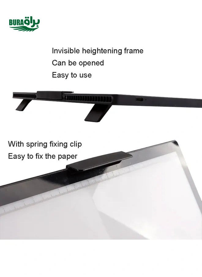 Generic - A4-D28B Rechargeable Copy Desk Drawing Board, Specification: With Charging Line+UK Plug Adapter - Image 1