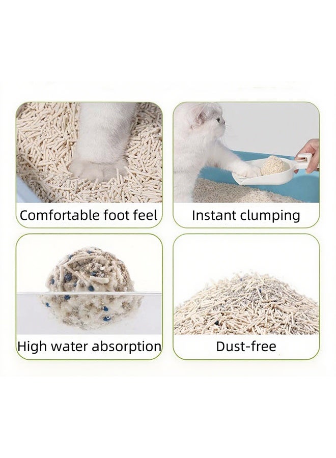 1 Bags Of Tofu Cat Litter, Highly Absorbent And Degradable Large-Particle Cat Litter, Natural Dust-Free Cat Litter, Tightly Clumped And Not Sticky To Hair, Safe And Odorless (6L Per Bag) - Image 5