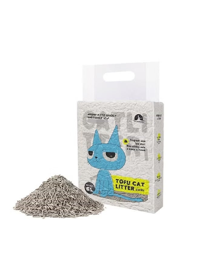 1 حزمة نفايات القط التوفو - حبيبات كبيرة نفايات القط الطبيعية الخالية من الغبار ، فعالة للغاية في امتصاص نفايات القط المتجمعة القابلة للتحلل الحيوي ، مواد آمنة طبيعية غير لاصقة للفرو (6L - رائحة فحم الخيزران) - Image 1