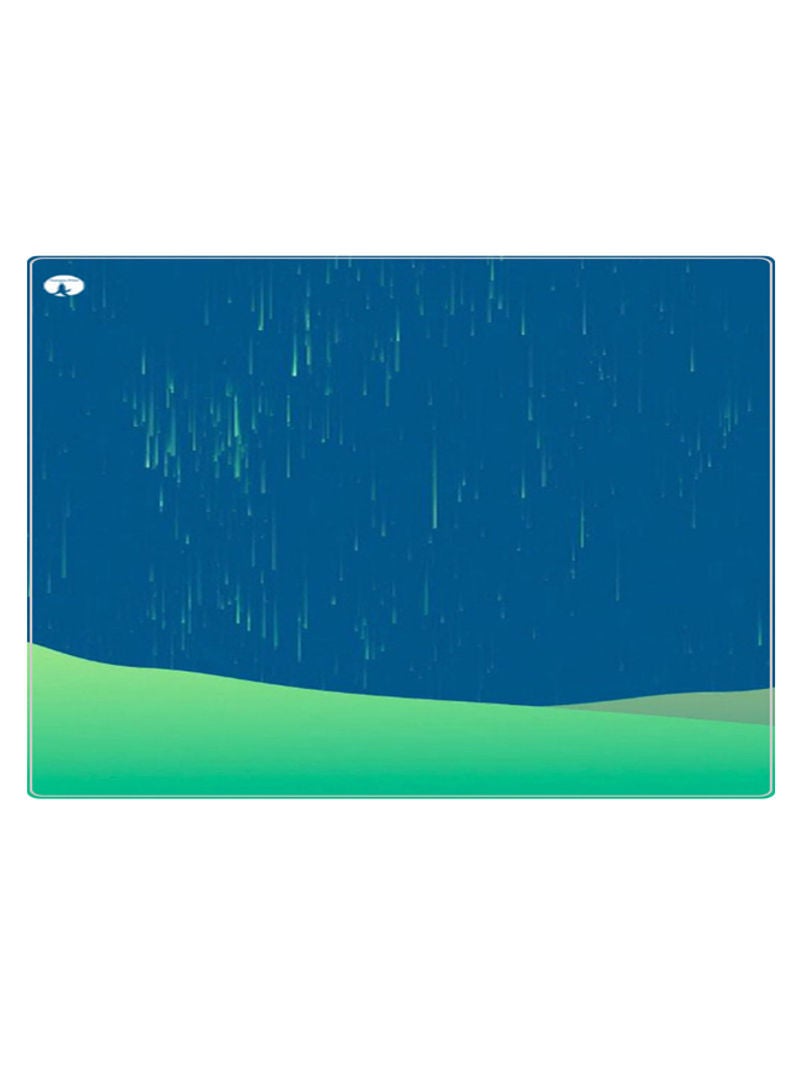 RKN Printed Anti-Slip Gaming Mouse Pad Blue/Green