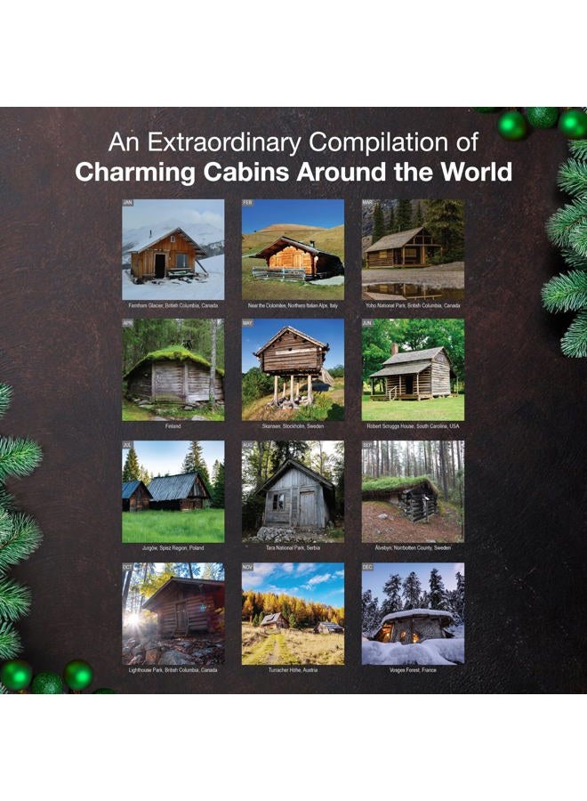 MICASA PRESS MICASA Cabins 2026 Wall Calendar 12 Month | 12" x 24" Open | Thick & Sturdy Paper | Giftable | Calendar 2026 - Image 3