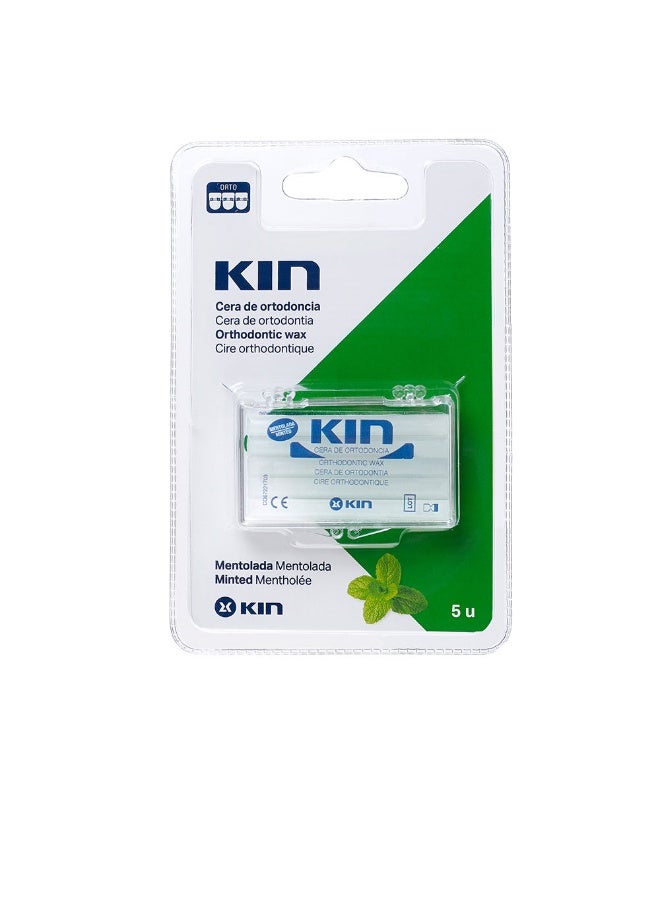 Kin Orthodontic Wax Mint-Flavored x5 - Image 1