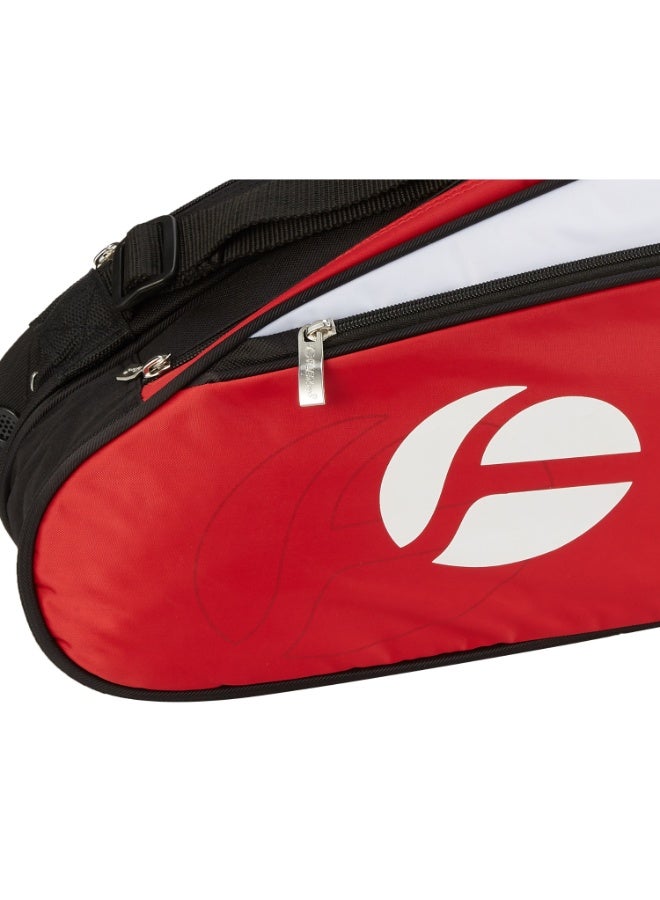 FLEX PRO RACQUET BAG | 600D Polyester with PU Lamination | RED-WHITE - Image 3