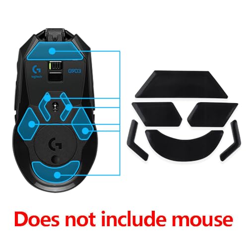 HUYUN 2Sets Mouse Skates Pads Mouse Feet Replacement for Logit G903 Lightspeed Gaming Mouse 910-005083 - Image 4