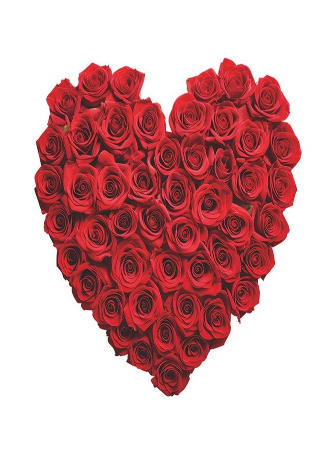 Dzrige Heart Toilet Sticker Red Heart Rose Flowers Toilet Decal Love Heart Toilet Cover Sticker for Valentines Day Party Restroom Bathroome Door Wall Home Decor - Image 1
