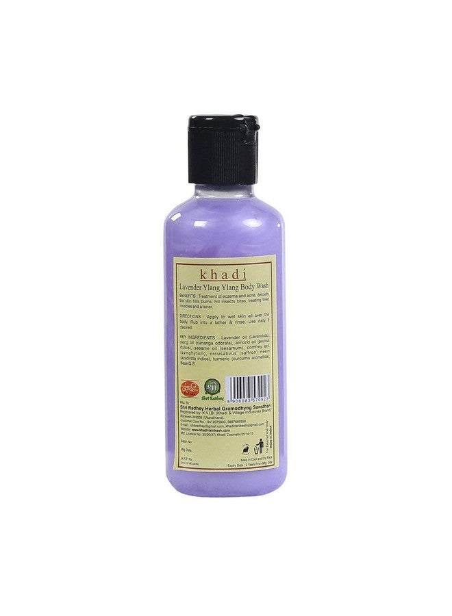 Khadi Rishikesh Herbal Lavender Ylang Ylang Body Wash combo set pack of - 2 x 210 ml (420 ml) - Image 2