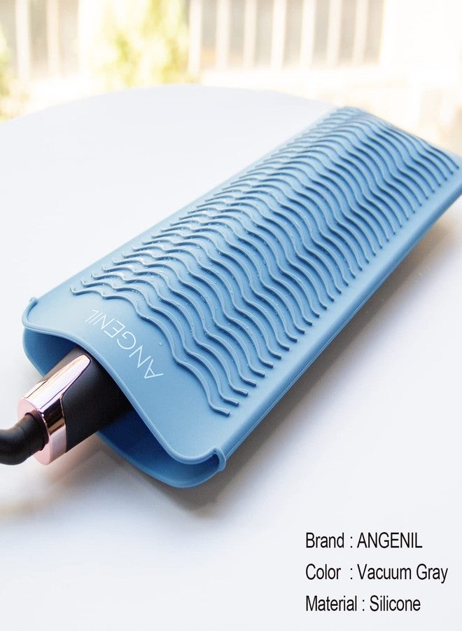 ANGENIL Heat Resistant Silicone Mat Pad Pouch For Travel Curling Iron Wand, Tourmaline Titanium Ceramic Portable Flat Iron, Hair Straightener, Automatic Wireless Curlers, Crimper Hair Iron, Hair Tools - Image 4