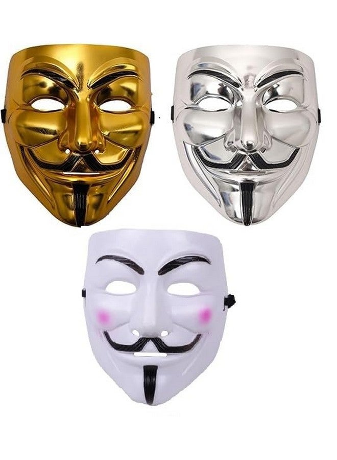 فافيلا قناع وجه مجهول من فافيلا - قناع وجه هاكر للأولاد | قناع فينديتا | قناع جاي فوكس | قناع وجه أبيض | قناع تنكر | قناع عيد ميلاد للأولاد | قناع هابير (3-فينديتا-جي/إس/آر جي) - Image 1