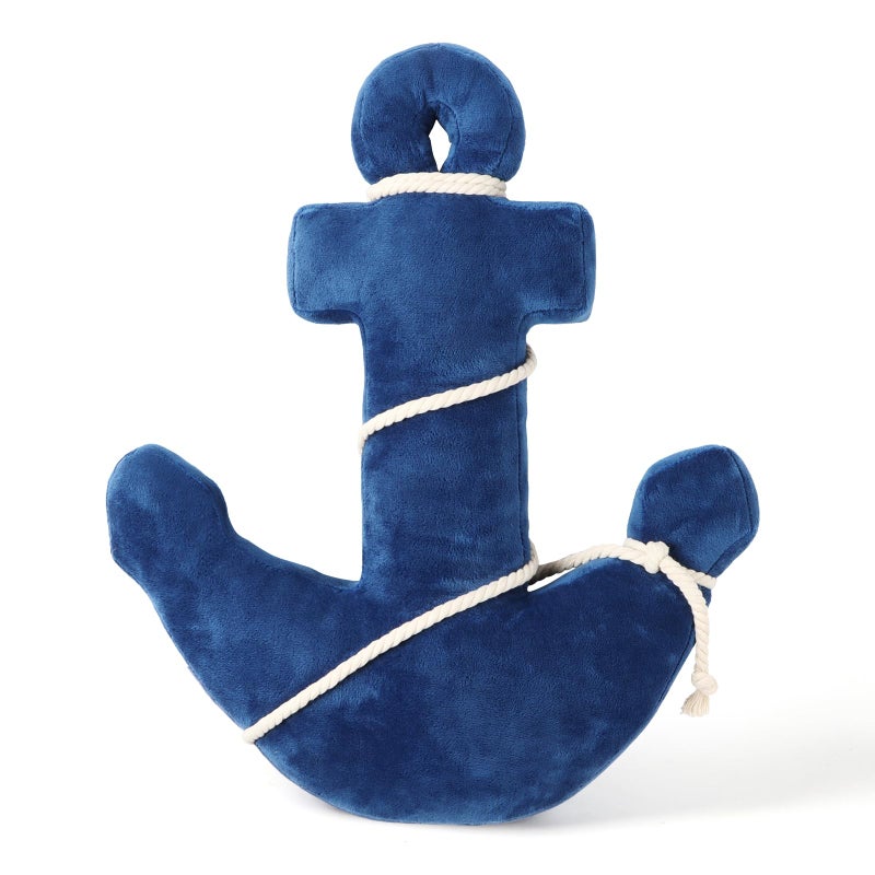 Marble Empire Anchor Pillow Nautical Throw Pillows Coastal Decorative Pillow Beach Themed Plush Pillow for Home Bed Couch (Navy) - Image 1