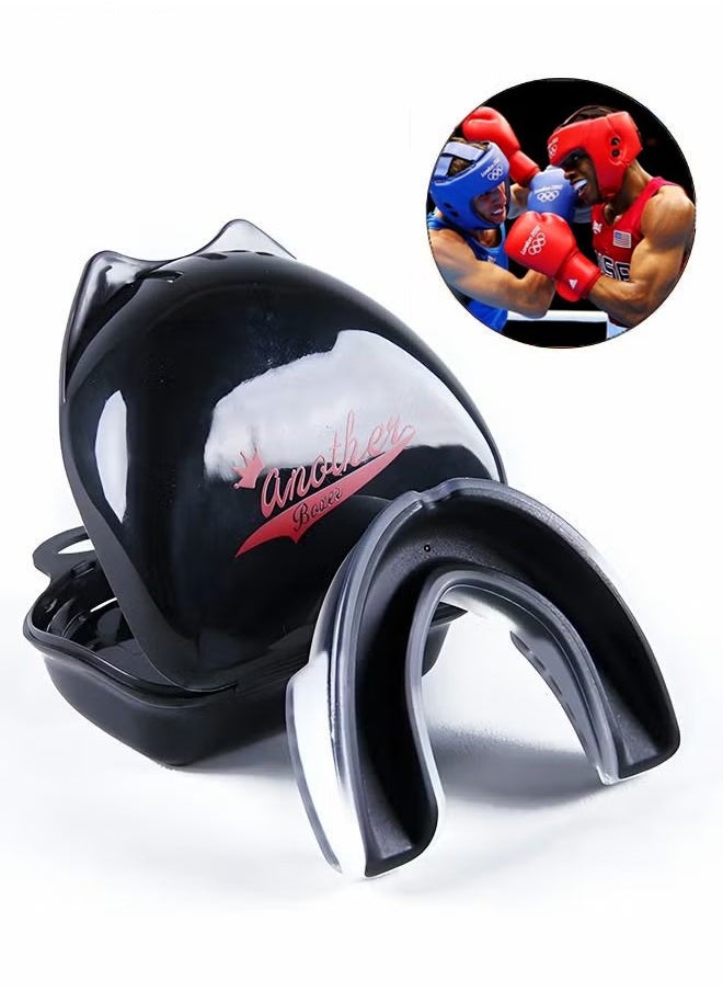 HY Youth Mouth Guard Football MouthGuard Sports Kids Boys Mouthpiece Teeth Braces EVA Double Colored for MMA Boxing Rugby Kickboxing Taekwondo Softball Lacrosse  - Image 1