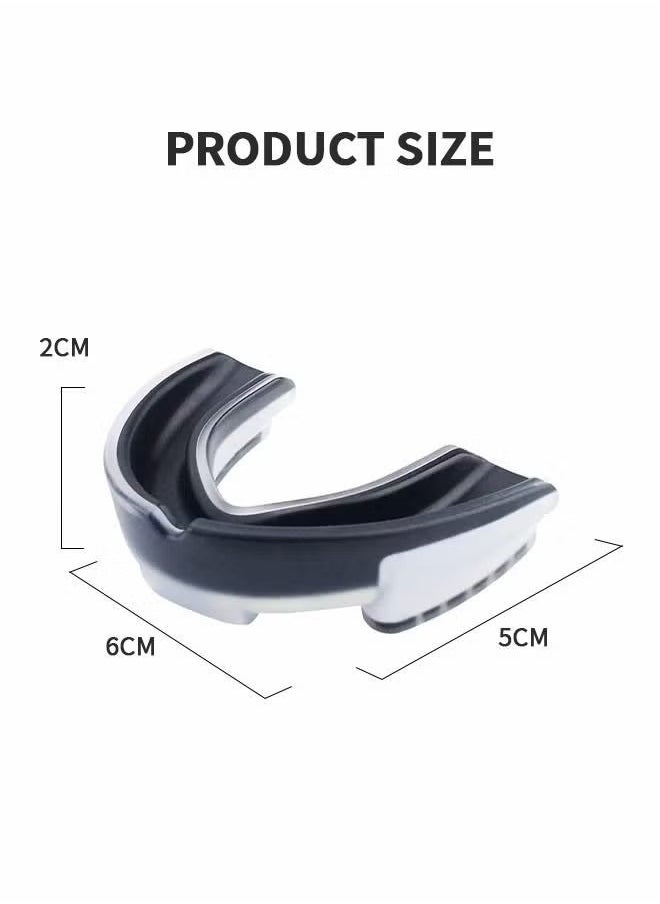 HY Youth Mouth Guard Football MouthGuard Sports Kids Boys Mouthpiece Teeth Braces EVA Double Colored for MMA Boxing Rugby Kickboxing Taekwondo Softball Lacrosse  - Image 2