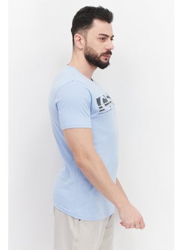 Men Crew Neck Short Sleeve Brand Logo T-Shirt, Light Blue - pzsku/Z9D67DB8620EAD8C777EBZ/45/_/1740493038/3fcadfc2-0f88-49e2-aa09-f2d3dc38dc8e