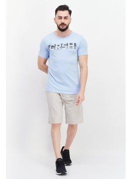 Men Crew Neck Short Sleeve Brand Logo T-Shirt, Light Blue - pzsku/Z9D67DB8620EAD8C777EBZ/45/_/1740493196/314eec2f-787e-4f49-849e-af1fc7d6aa84