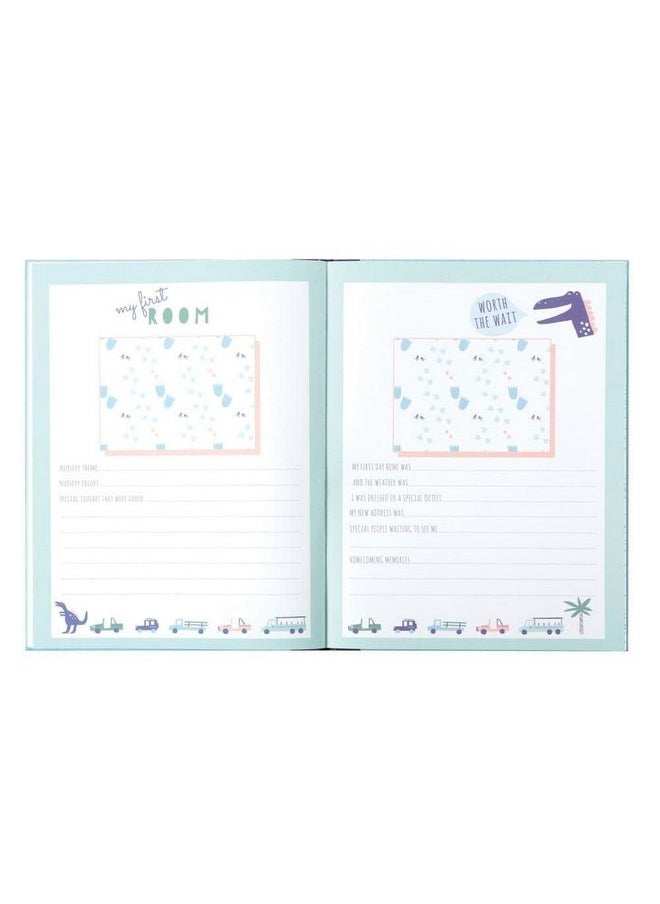 C.R. Gibson Carter's MB2-23283B Hear Me Roar Dinosaur Baby Memory Book, 9.5'' W x 11'' H  - Image 4