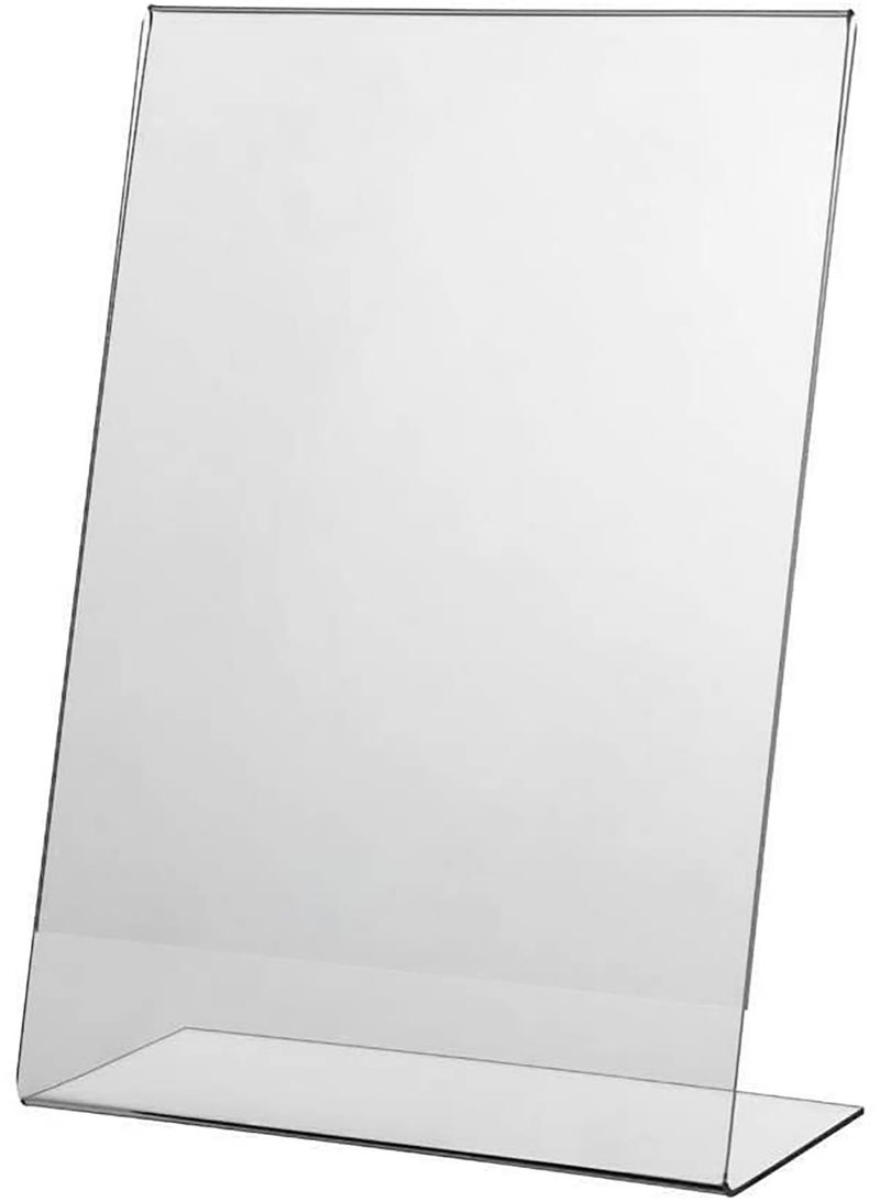 Acrylic L-Type Sign Holder A4 Clear Display Stand for Menu Price Card Business Name Certificate Photo 21 x 29.7 cm - Image 5
