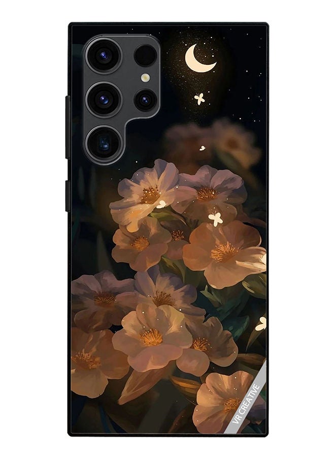 VR CREATIVE Protective Case Cover For Samsung Galaxy S23 Ultra 5G Flower With Butterfly Design Multicolour - Image 1