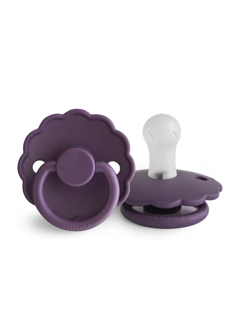 FRIGG Daisy Silicone Baby Pacifier 0-6M 1-Pack Violet Dream - Size 1