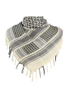 Military Shemagh Tactical Desert Scarf Shemagh Scarf Men Neck Head Wraps for Men Cotton Keffiyeh Arab Wrap with Tassel,110 x 110cm