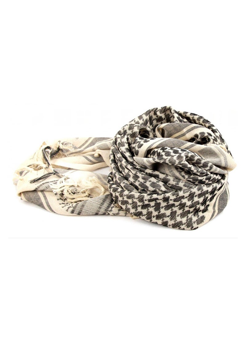 Generic - Military Shemagh Tactical Desert Scarf Shemagh Scarf Men Neck Head Wraps for Men Cotton Keffiyeh Arab Wrap with Tassel,110 x 110cm - Image 1
