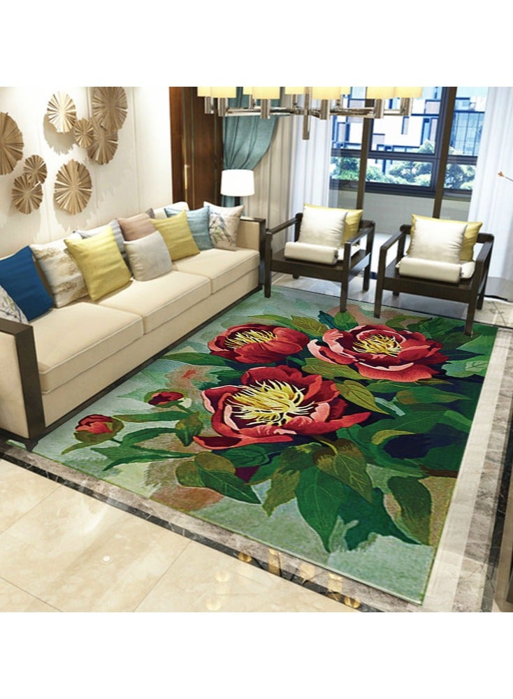 European Style Living Room Carpet Bedroom Bedside Carpet Dining Room Carpet Floor Mat Balcony Door Mat