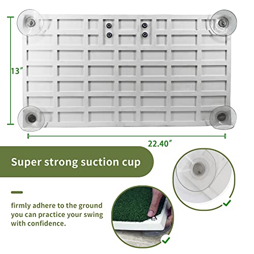Golfupp Golf Swing Trainer - Golf Training Equipment with 5 Height Adjustments - Iron and Club Practice Simulator in Home & Indoor - Portable Golf Swing Practice Mat, True Impact - Image 4