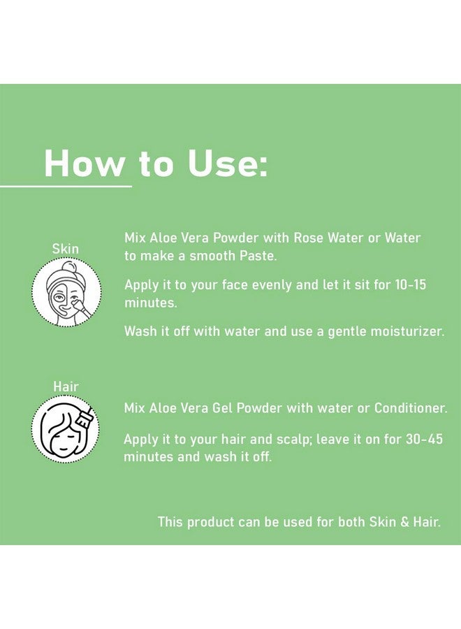 minature مسحوق جل الألوة فيرا 200x من mi Nature | طبيعي ونقي | ألوة باربادينسيس | 100 جرام (3.5 أونصة) | مركز للغاية (200x) | دعم هضمي | مناسب للصيغ التجميلية - Image 4