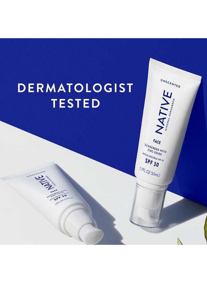 native Sunscreen Spf 30 Zinc Oxide Dermatologist Tested Suitable For Sensitive Skin & Hawaii Compliant 5 Ounces Unscented Sun Protection Lotion Lightweight & Smooth  - Image 3